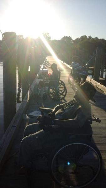 Pier fishing